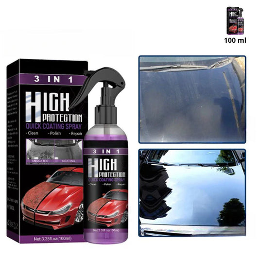Spray de acoperire rapidă auto 3 în 1 cu protecție ridicată