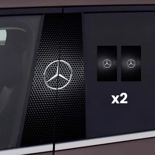 2x autocolante pentru ferestre auto cu logo